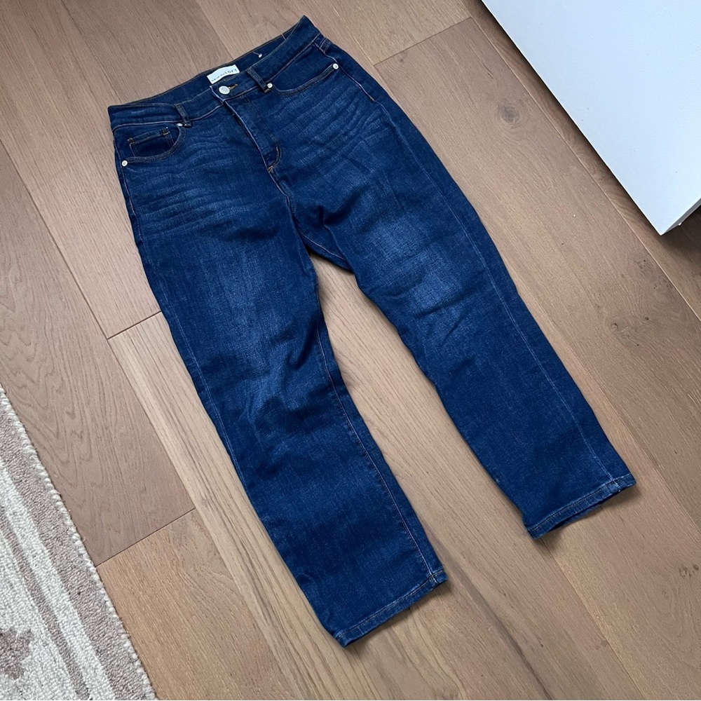 LOFT Petite High Rise Straight Crop Jeans -27P